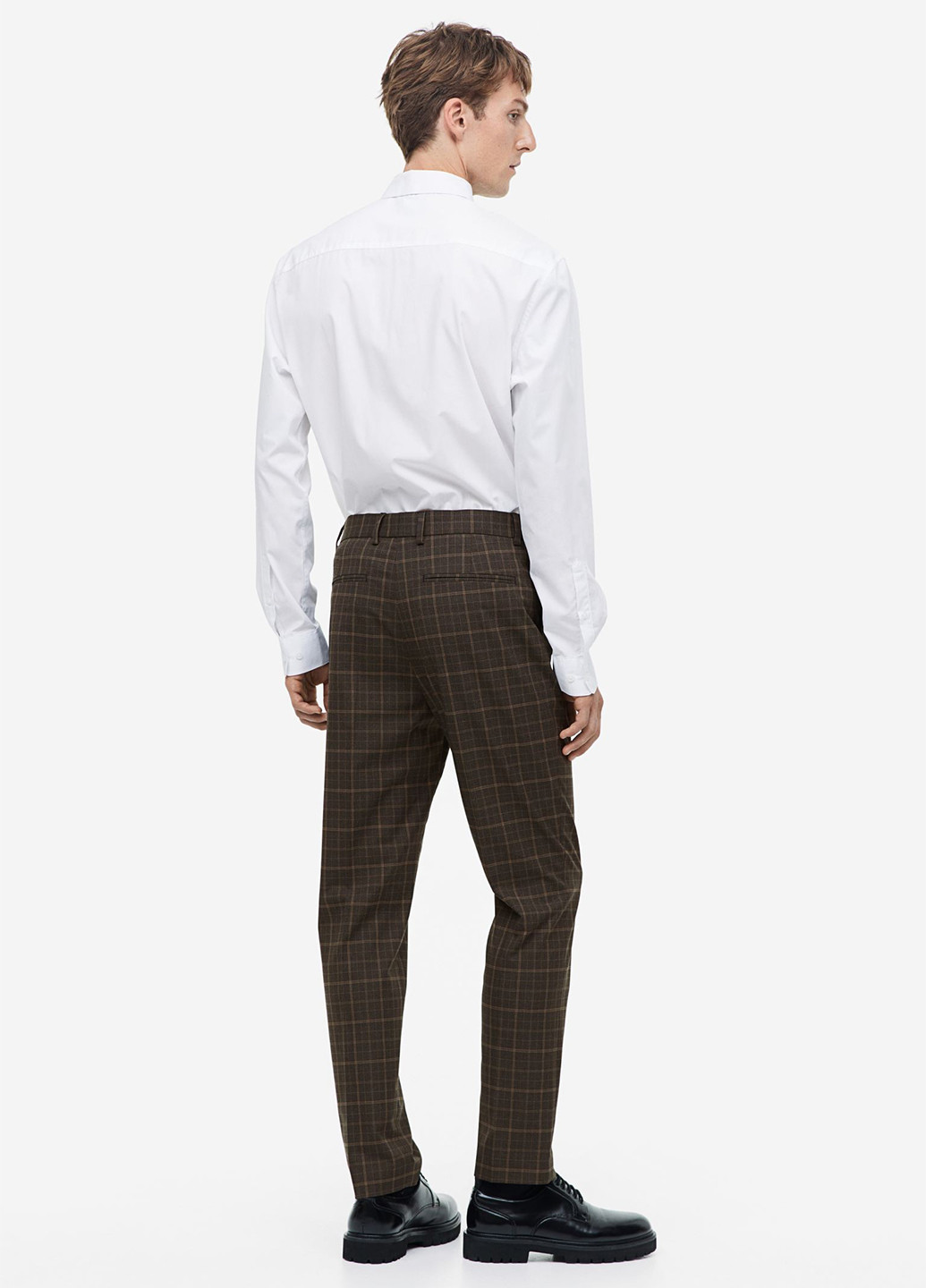 Серо-коричневые кэжуал, классические демисезонные классические брюки H&M