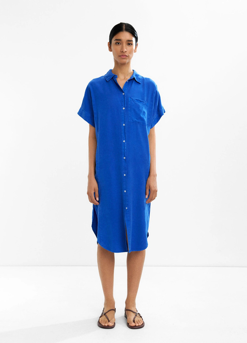 Синя кежуал сукня сукня-сорочка Parfois однотонна