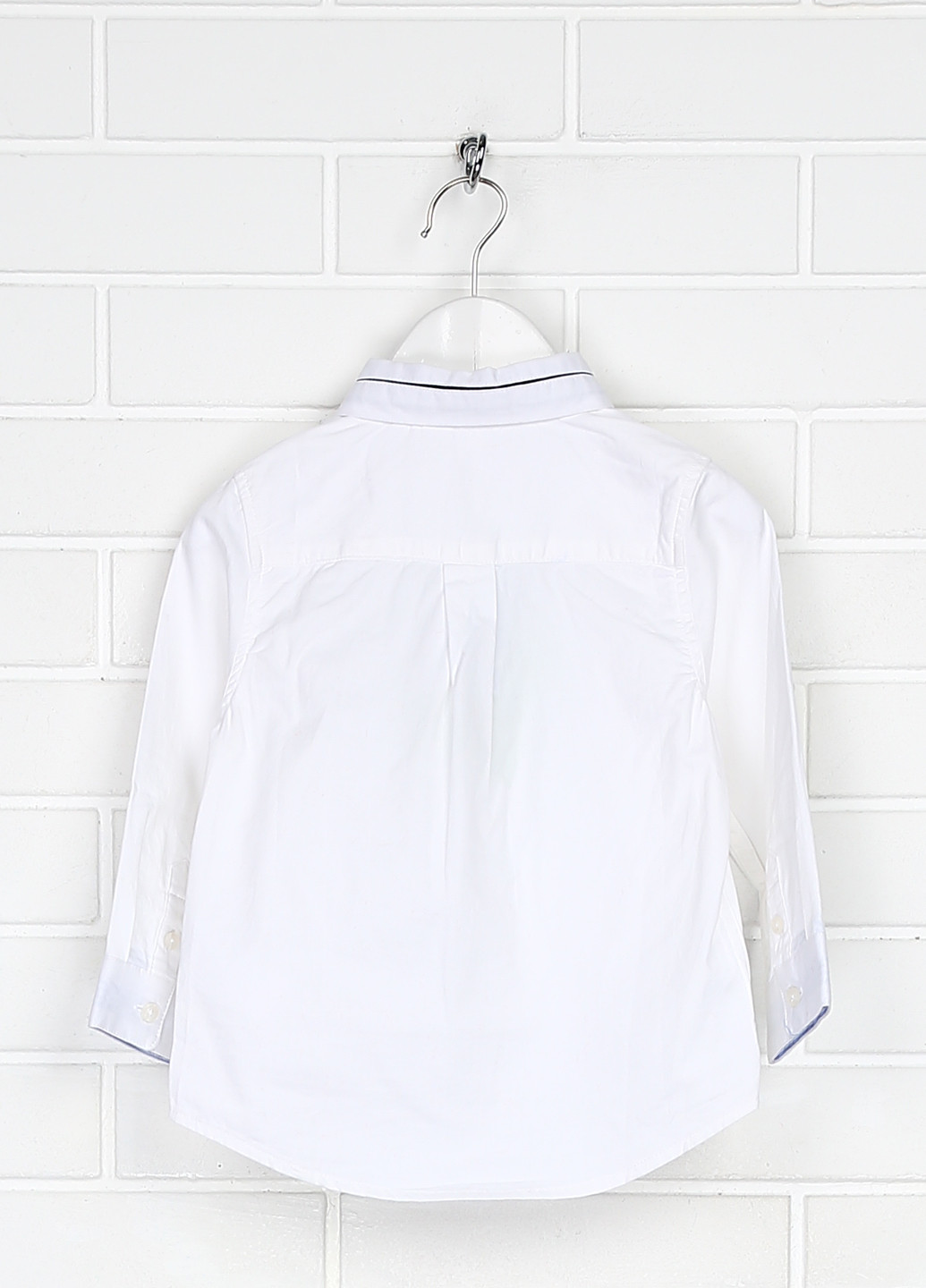 Белая классическая рубашка однотонная OKKOAI