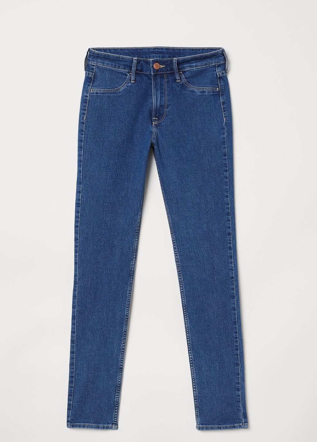 Темно-синие демисезонные скинни джинсы H&M