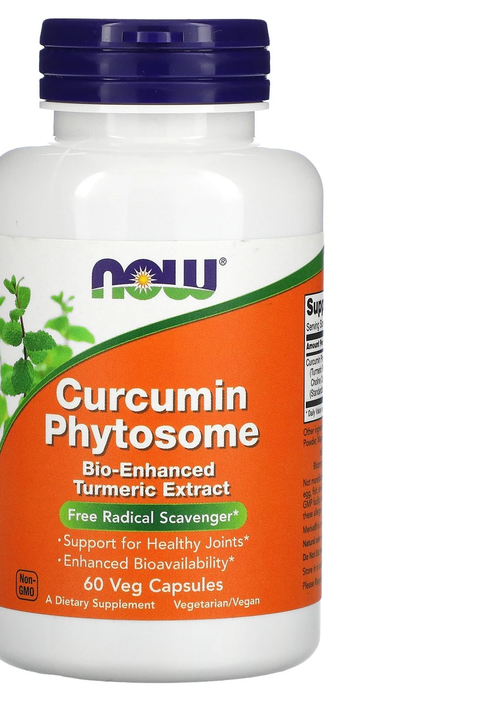 Куркумин Curcumin Phytosome 500 mg 60 veg caps Now (255189544)