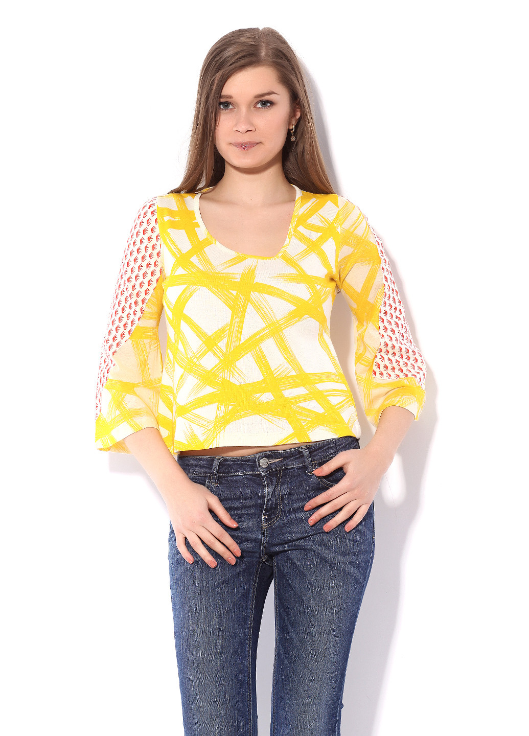 Желтая демисезонная блуза Custo Barcelona