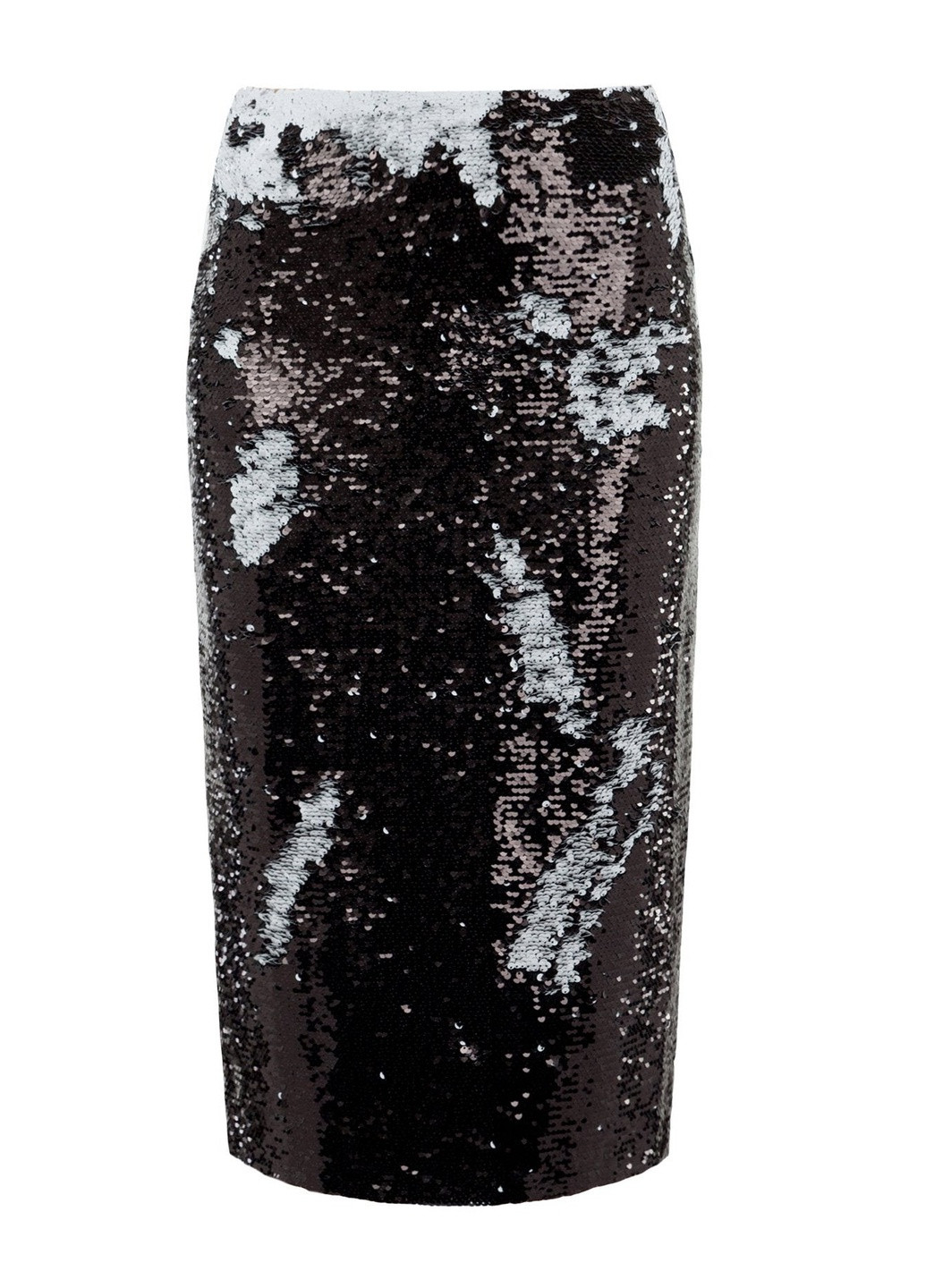 Черно-белая кэжуал однотонная юбка Dafna May