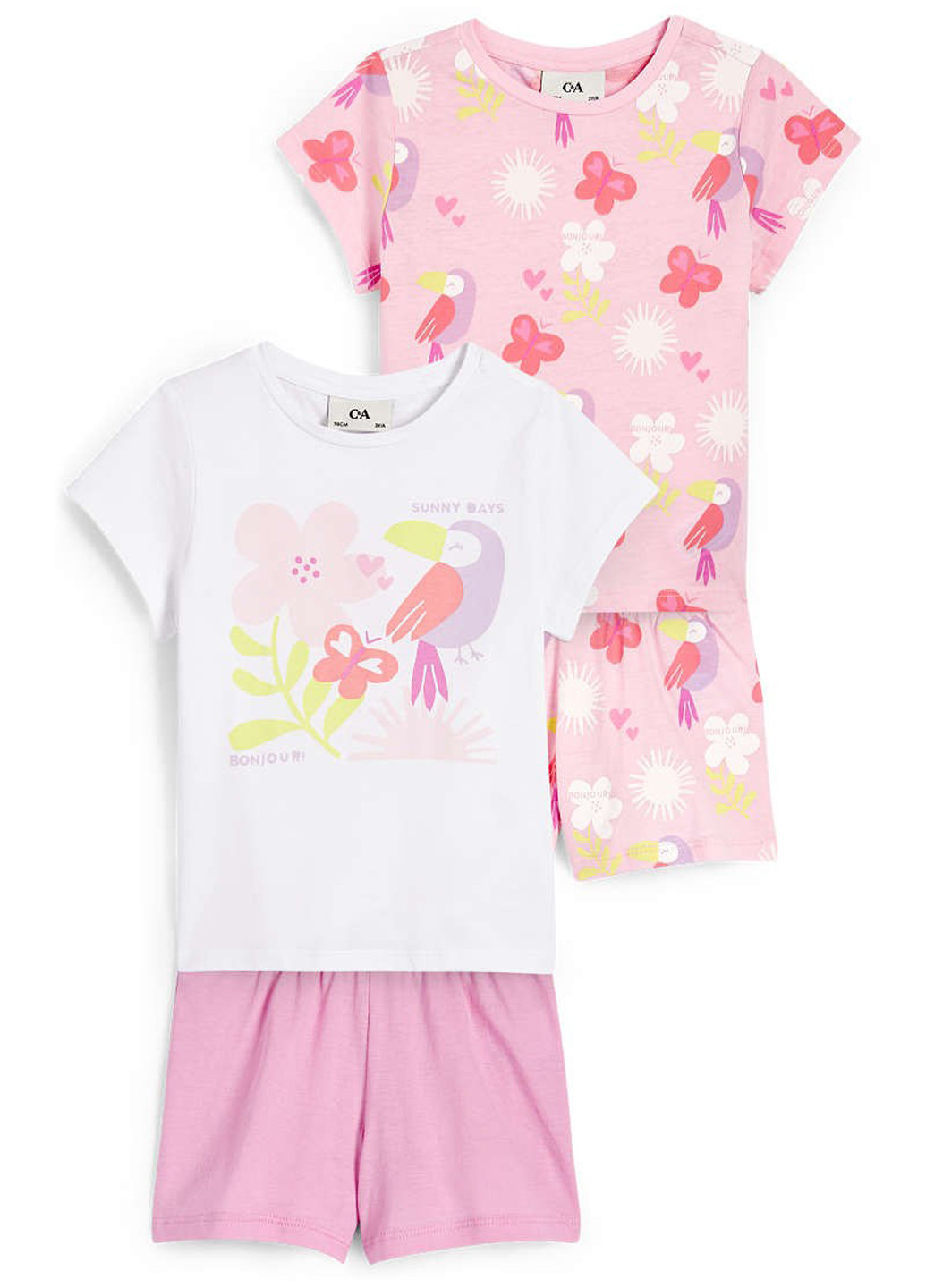 Комбинированная всесезон пижама (футболка, шорты), (2 шт.) футболка + шорты C&A