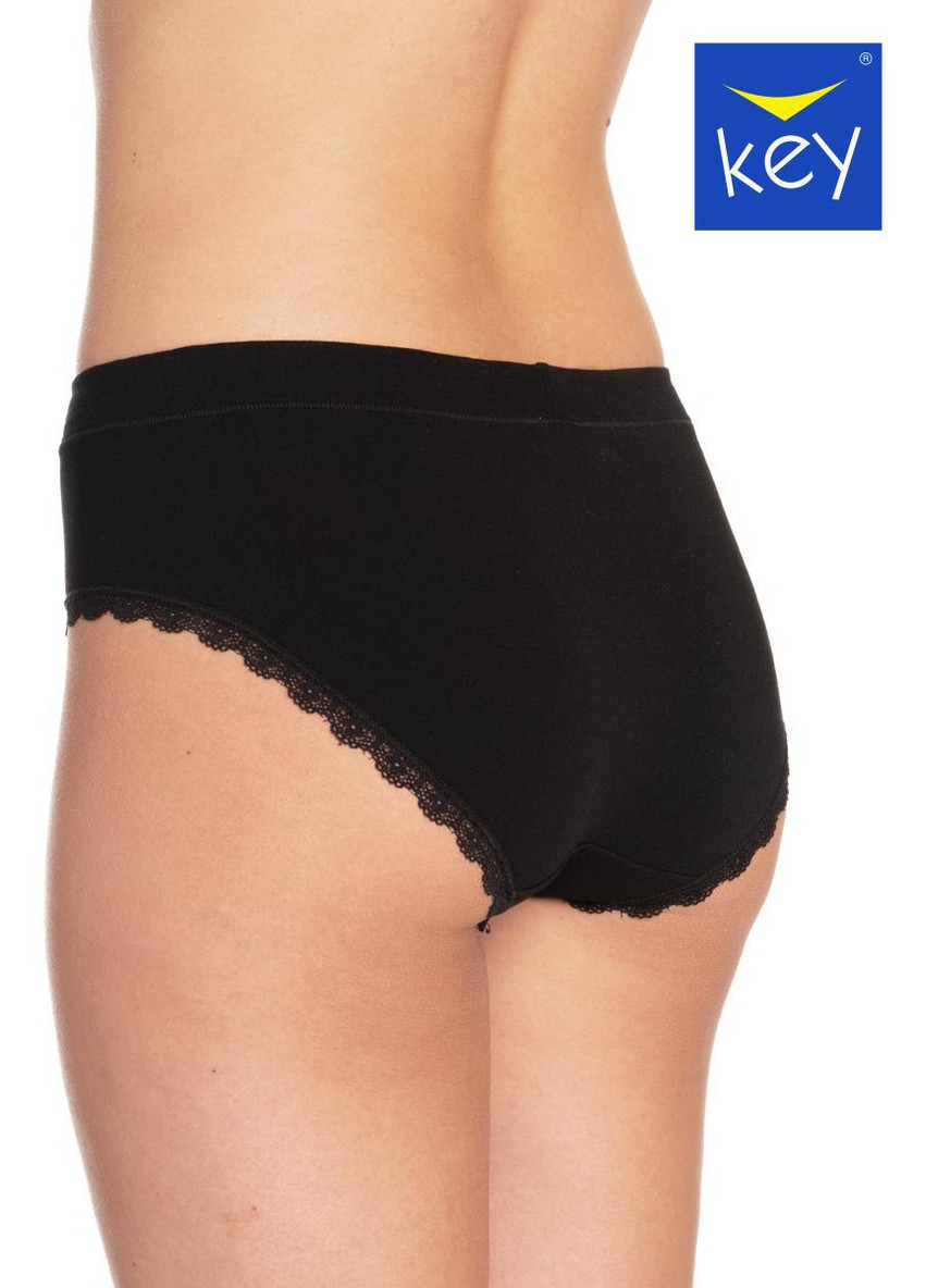 Комплект трусів-бікіні жіночих 2 шт L чорний LPC 141 Key (254400587)