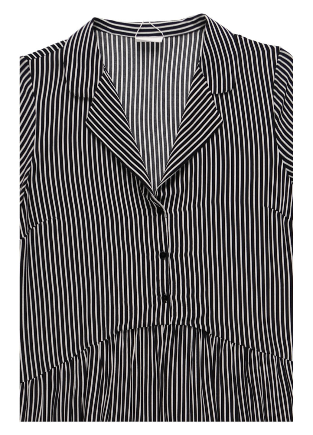 Чорно-білий кежуал сукня а-силует Vila в смужку