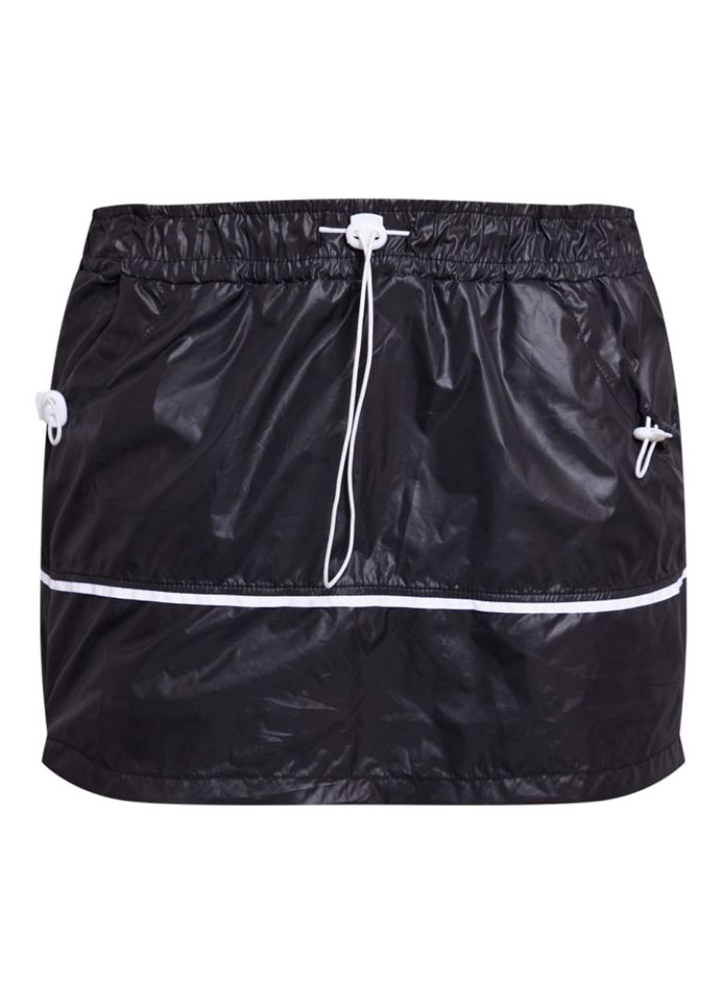 Черно-белая кэжуал однотонная юбка PrettyLittleThing