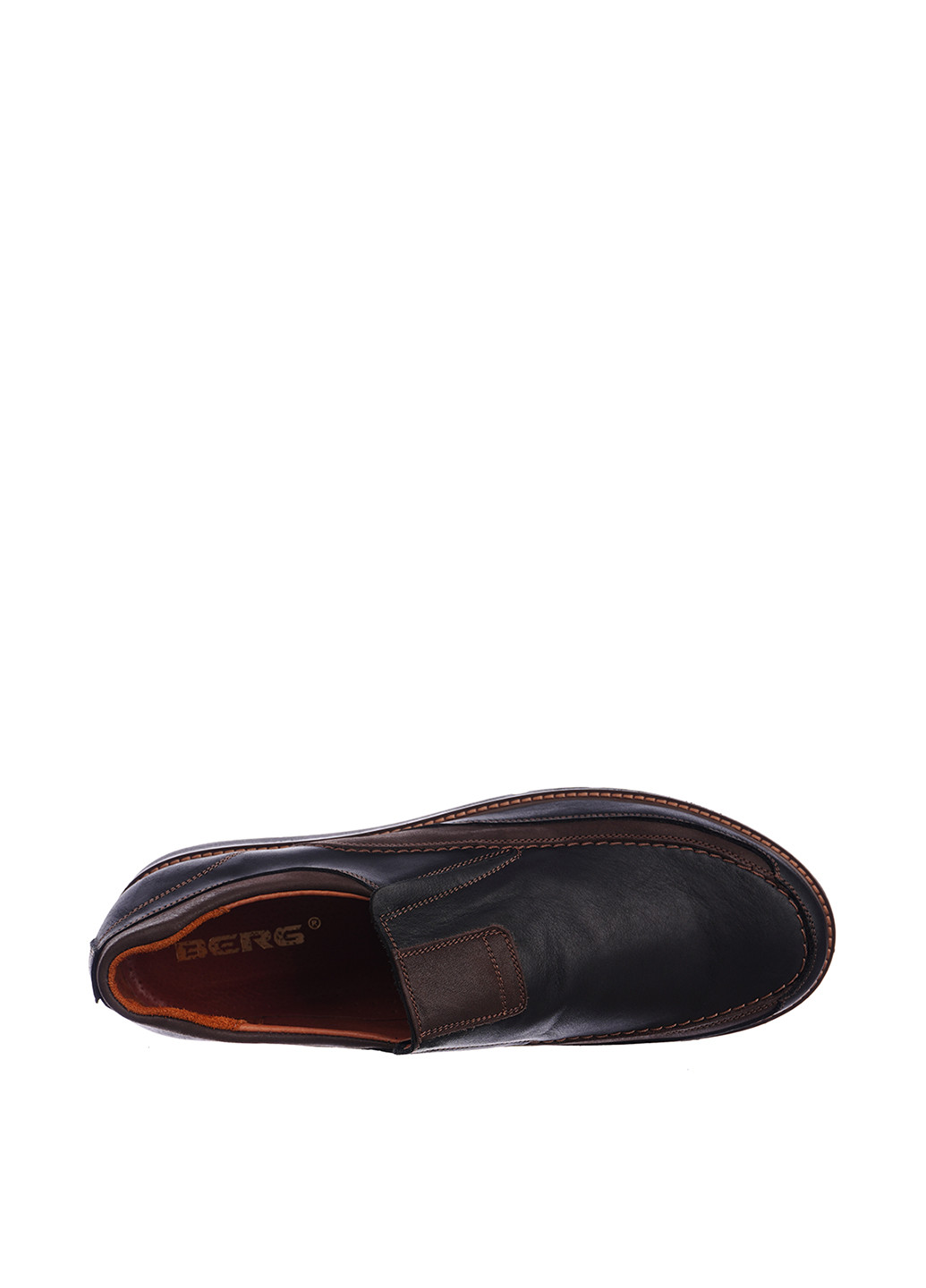 Темно-коричневые кэжуал туфли Berg на резинке