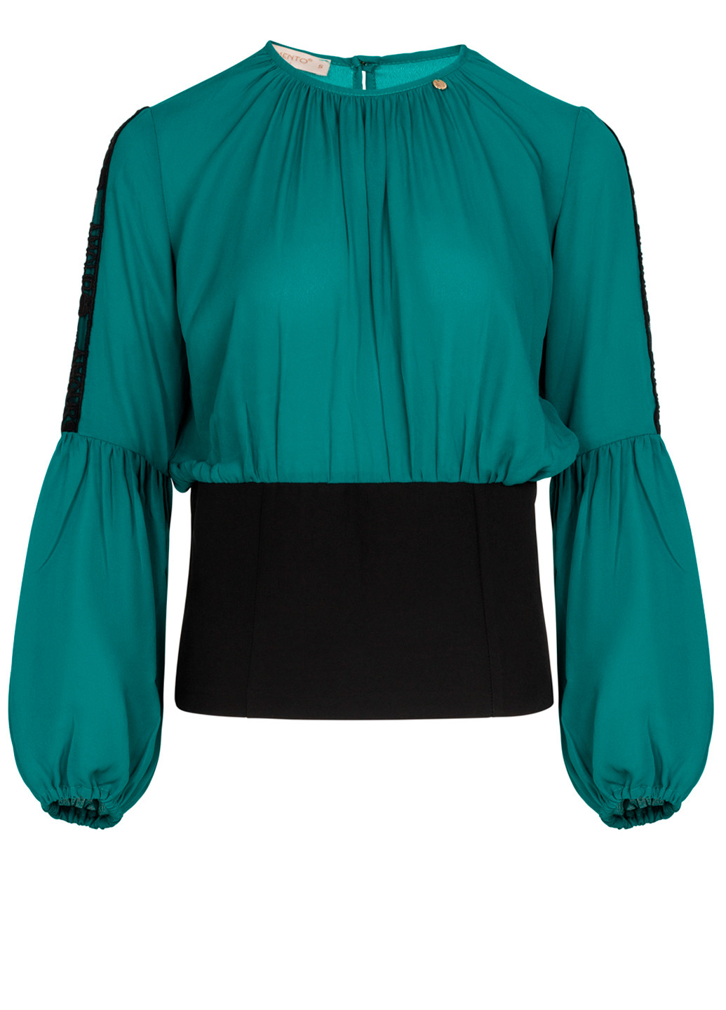 Зеленая демисезонная женская зеленая блузка Rinascimento