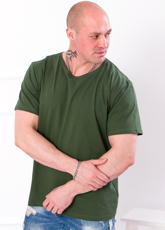Хаки (оливковая) футболка мужская Носи своє 8012