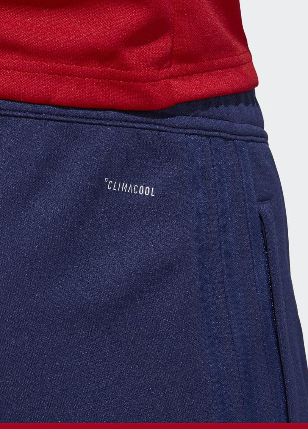 Синие спортивные демисезонные зауженные брюки adidas