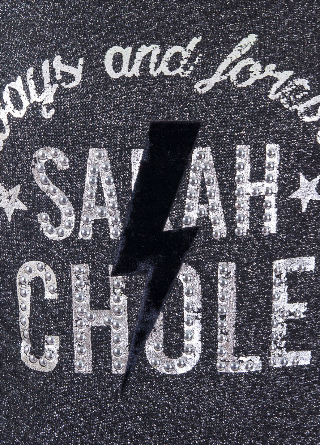 Чорна кежуал сукня Sarah Chole з написами