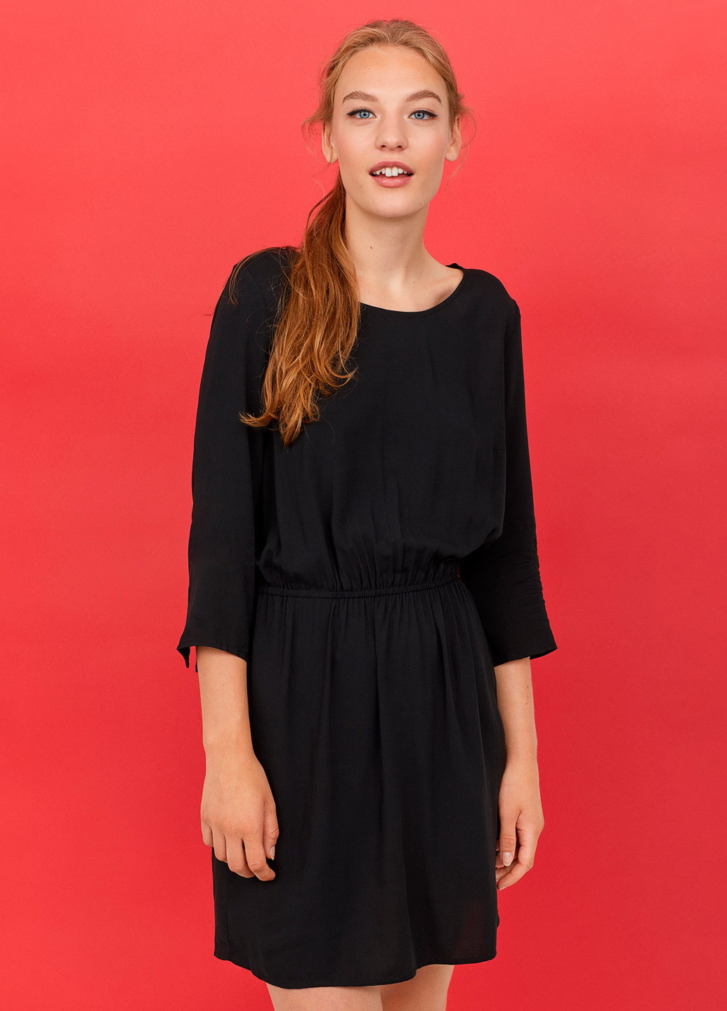 Черное кэжуал платье H&M