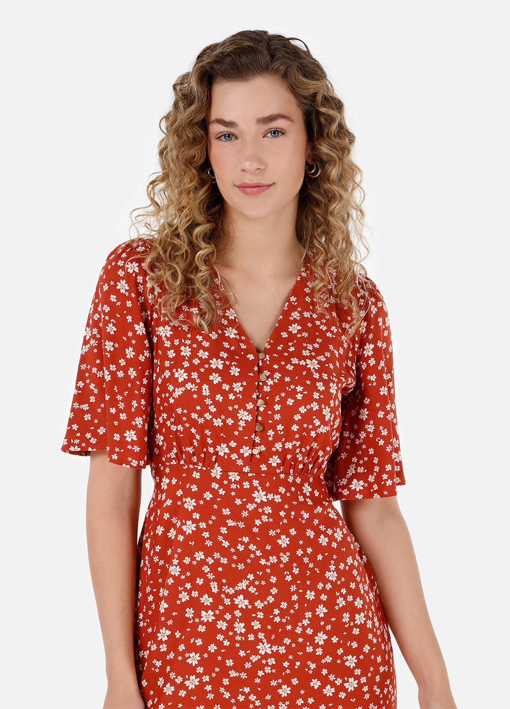 Червона кежуал сукня Colin's з квітковим принтом