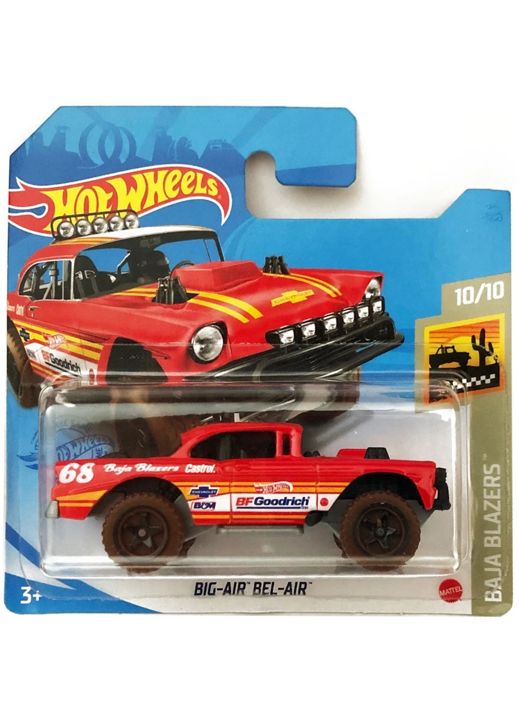 Машинка Хот Вілс Hot Wheels Big-Air Bel-Air BAJA BLAZERS - 2021 GRX71 - M521 Mattel (255254329)