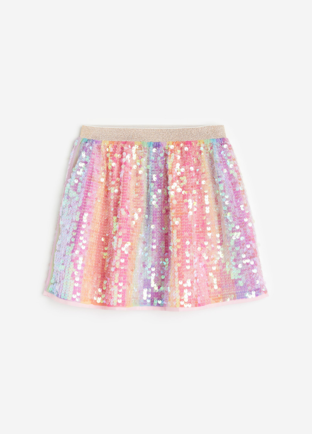 Разноцветная кэжуал градиентной расцветки юбка H&M клешированная