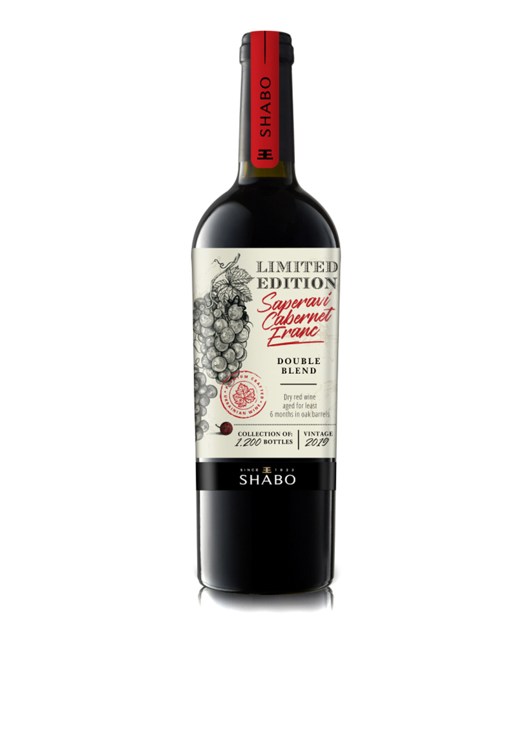 Вино Limited Edition Саперави – Каберне Фран сухое красное, 0,75 л Shabo (253685014)
