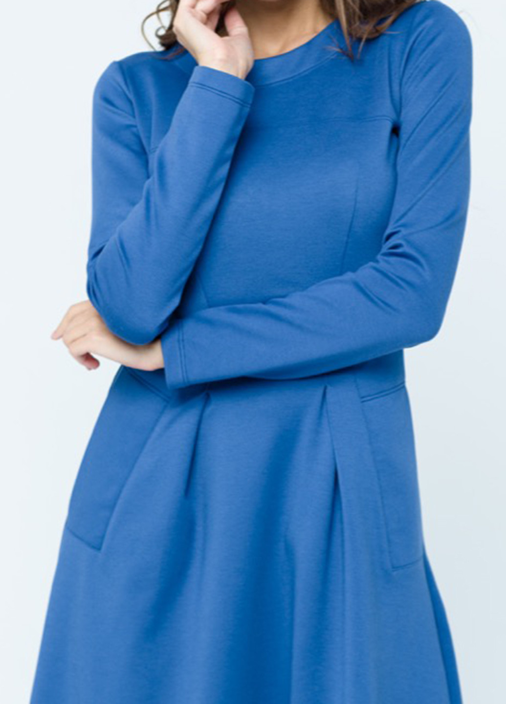 Синее кэжуал платье Mascot однотонное