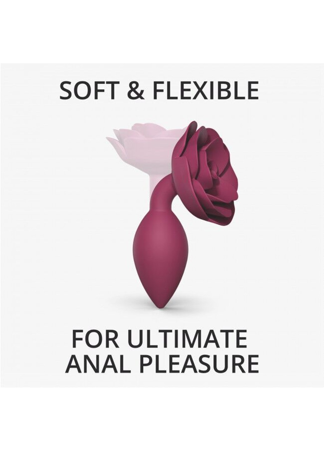 Силиконовая анальная пробка OPEN ROSES M SIZE - PLUM STAR Love To Love (254973581)