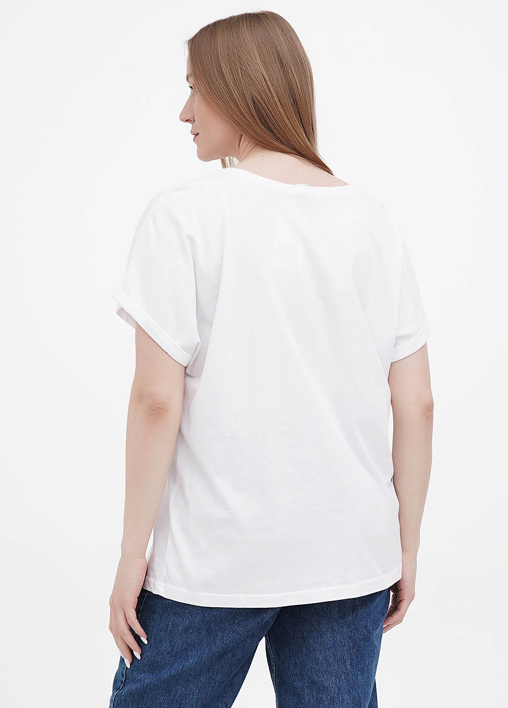 Белая летняя футболка Minus