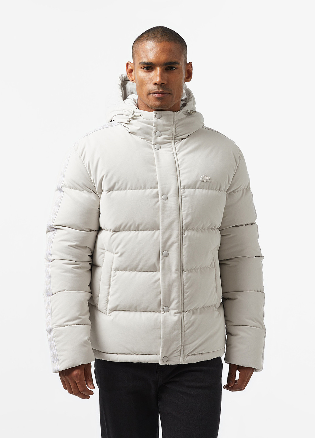 Біла демісезонна куртка Lacoste