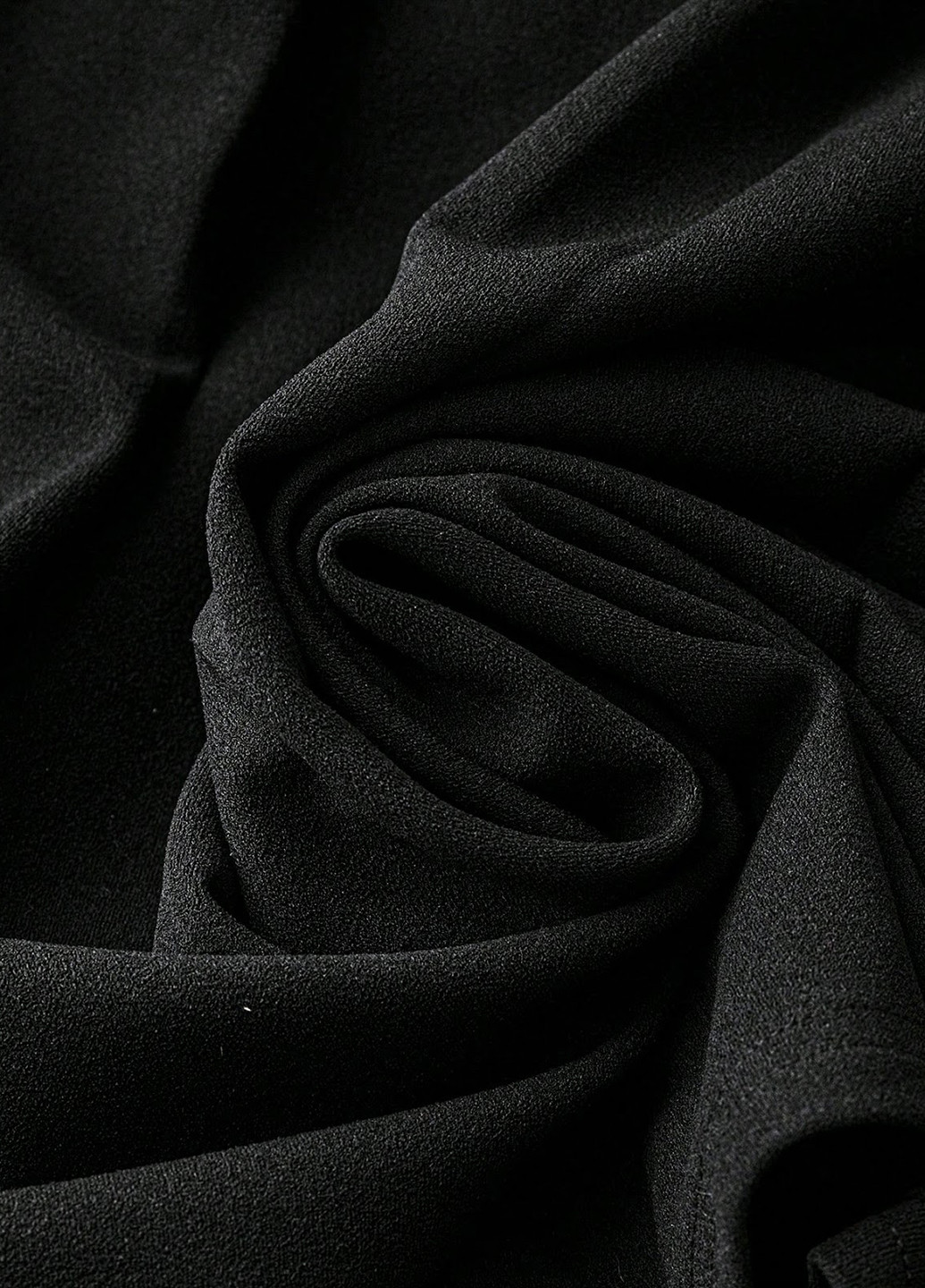 Черная кэжуал однотонная юбка SHEIN плиссе, на запах