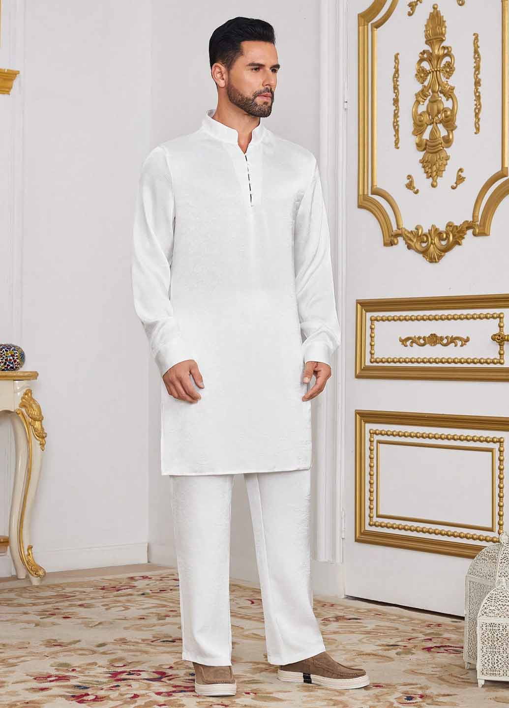 Белый демисезонный костюм (рубашка, брюки) брючный SHEIN