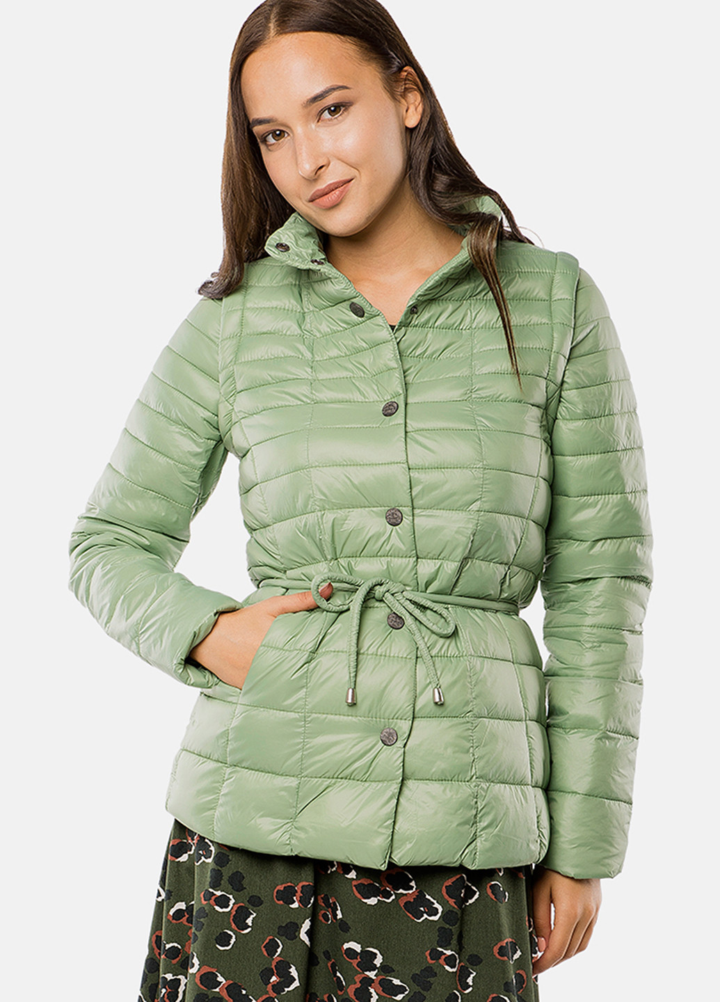 Блідо-зелена демісезонна куртка MR 520