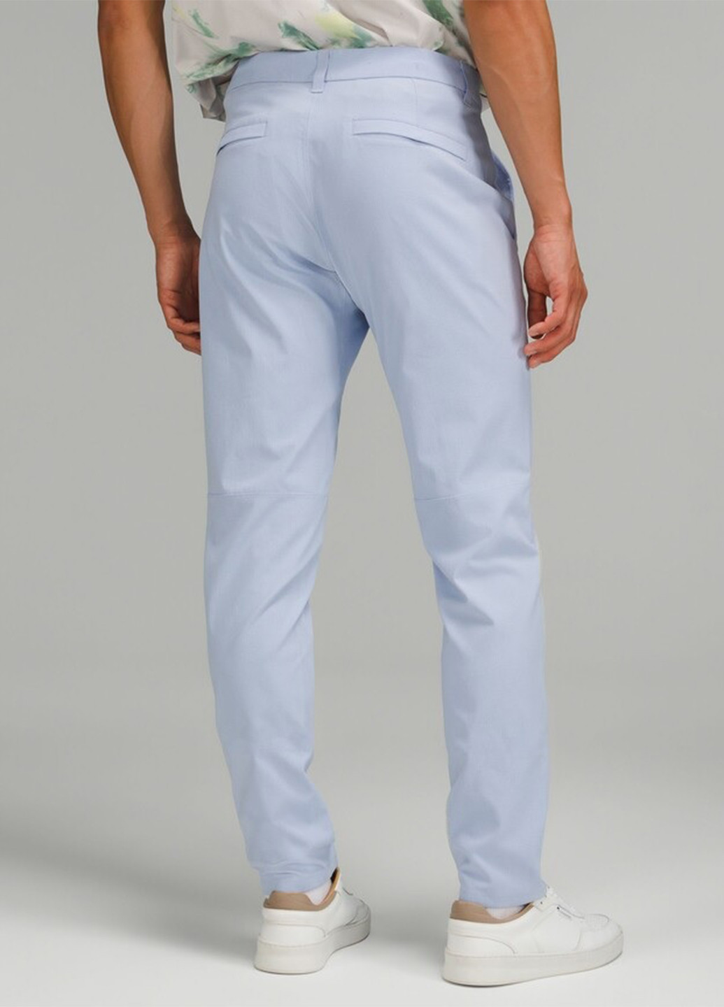 Серо-голубые кэжуал демисезонные чиносы брюки Lululemon Athletica