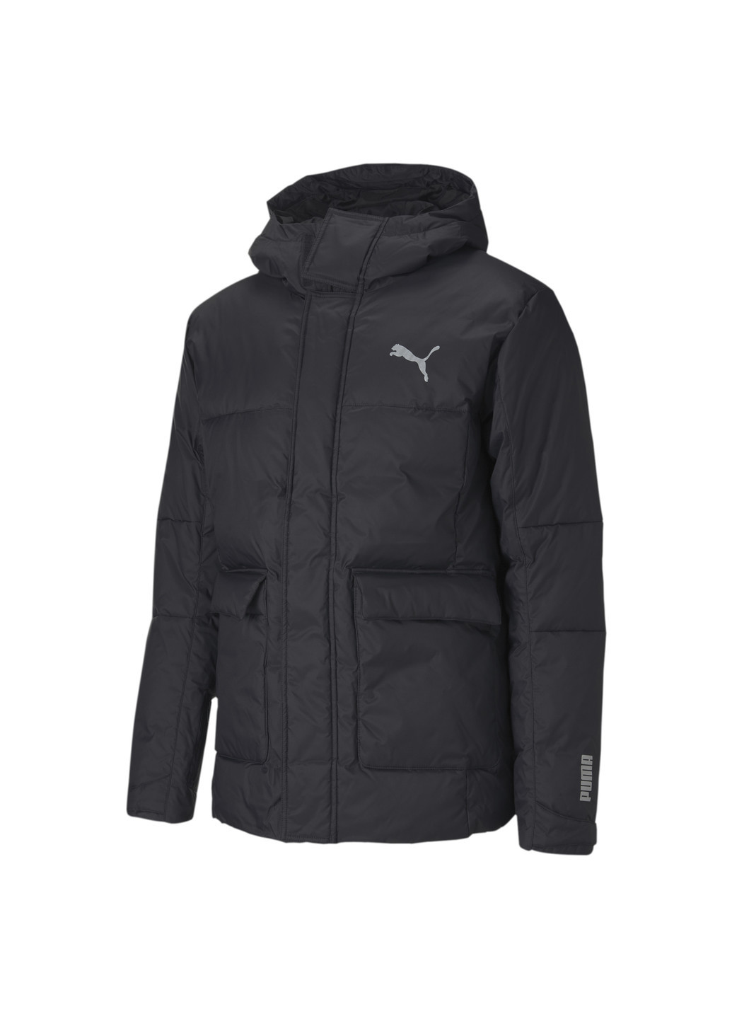 Черная демисезонная куртка protective down jacket Puma