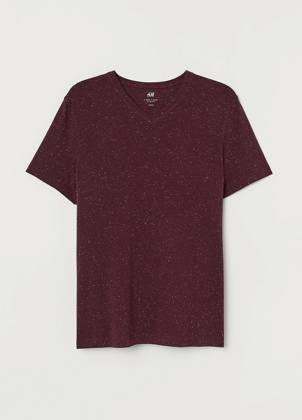 Темно-бордовая футболка H&M