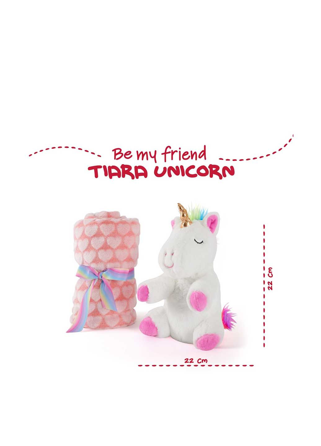 Плед з м'якою іграшкою, 120x80 см Perletti (363640833)