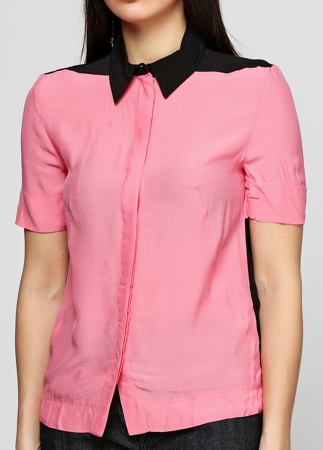 Розово-лиловая летняя блуза Cedric Charlier