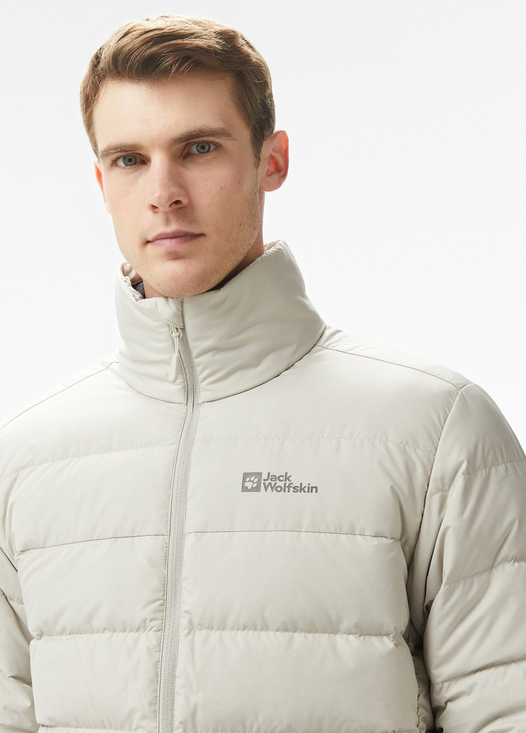 Светло-бежевая демисезонная куртка Jack Wolfskin ATHER