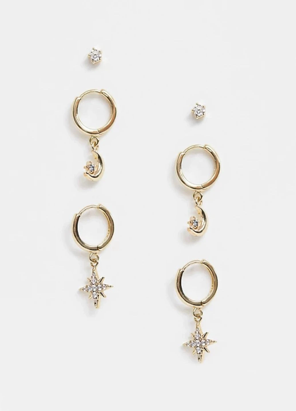 Комплект Серег 3 Пари Asos (228731148)