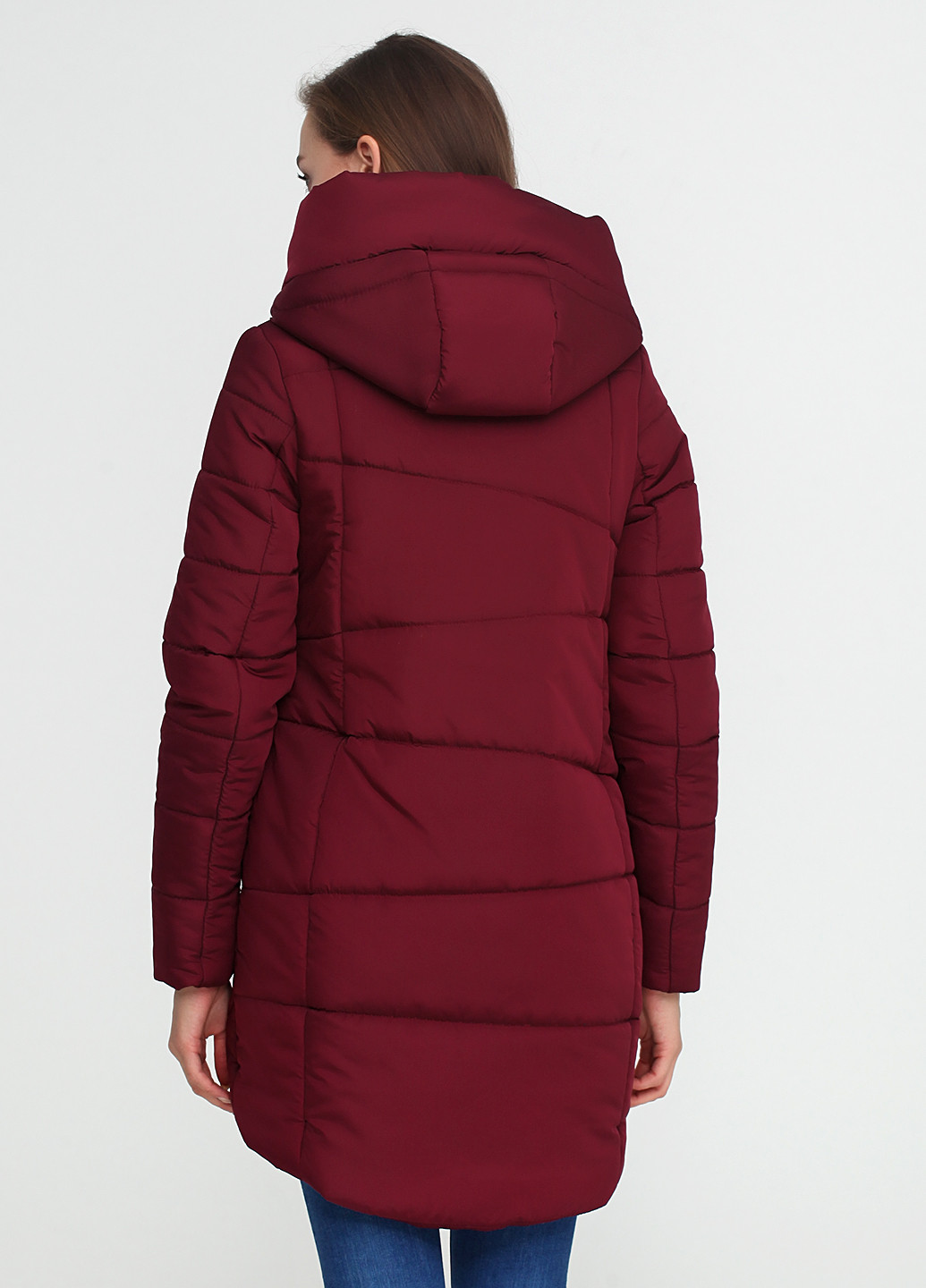 Бордовая зимняя куртка Fashion