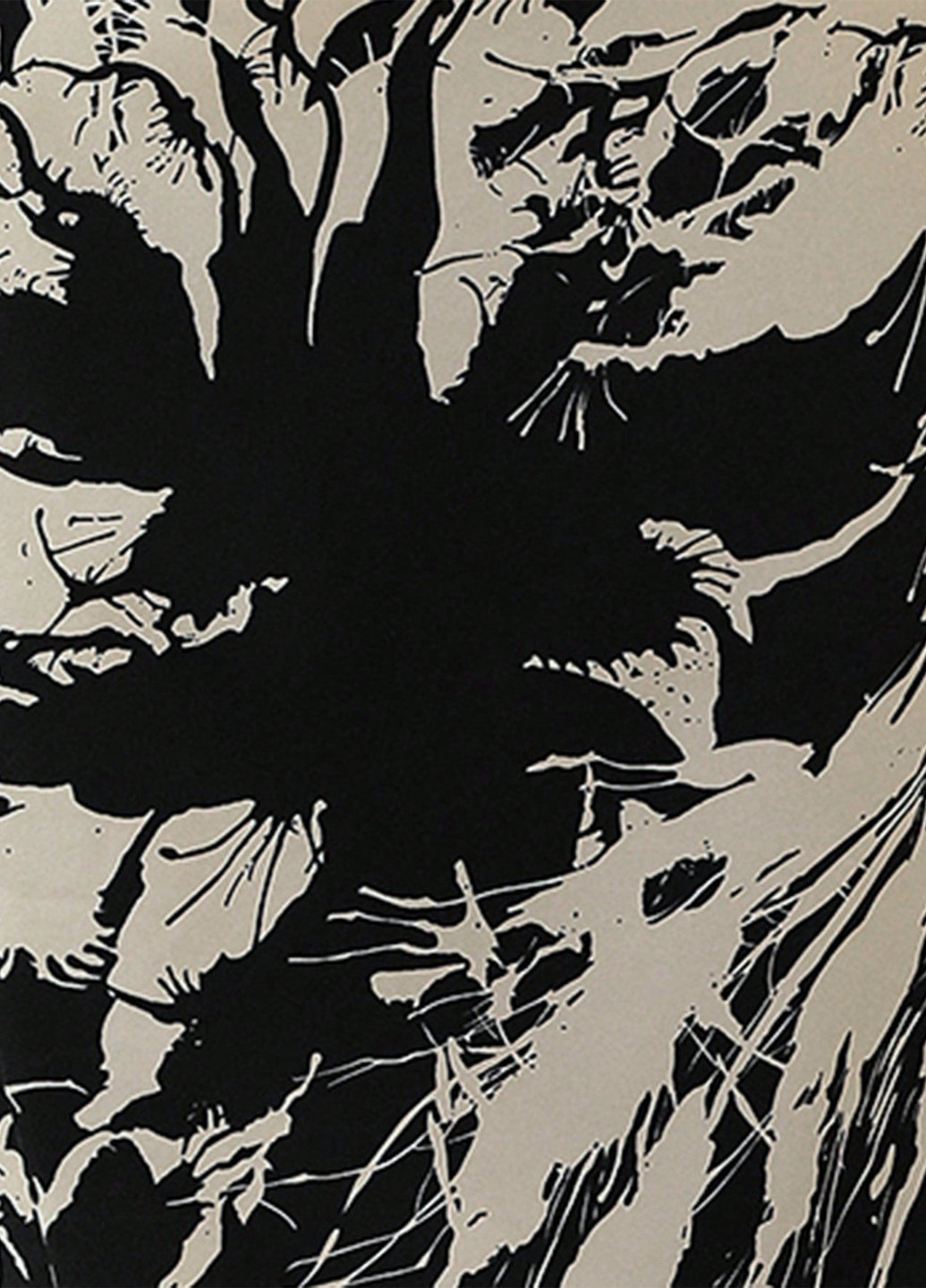 Черно-белое кэжуал платье на запах SHEIN с абстрактным узором