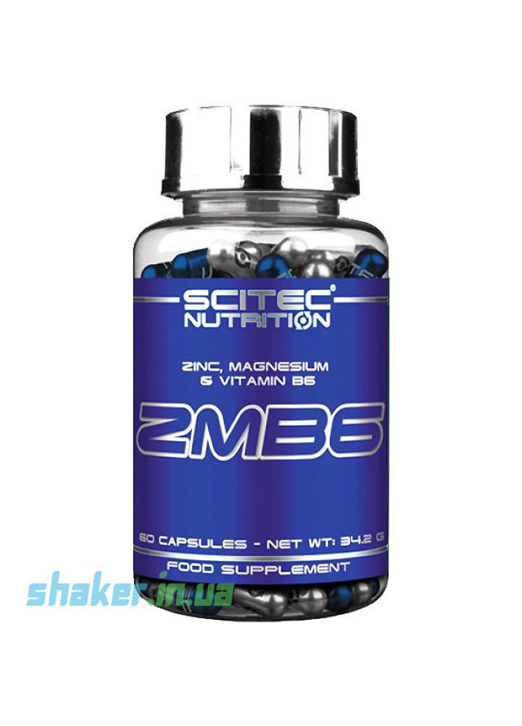 Цинк магний + Б6 ZMB6 (60 капс) скайтек Scitec Nutrition (255410369)