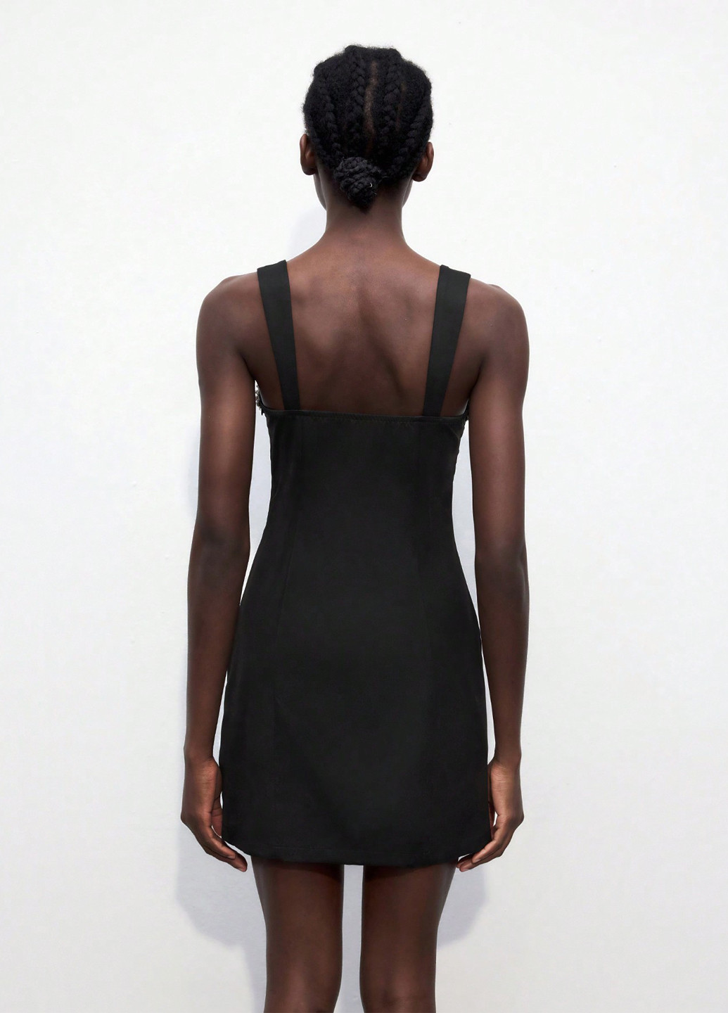 Черное вечернее платье платье-футболка SHEIN однотонное