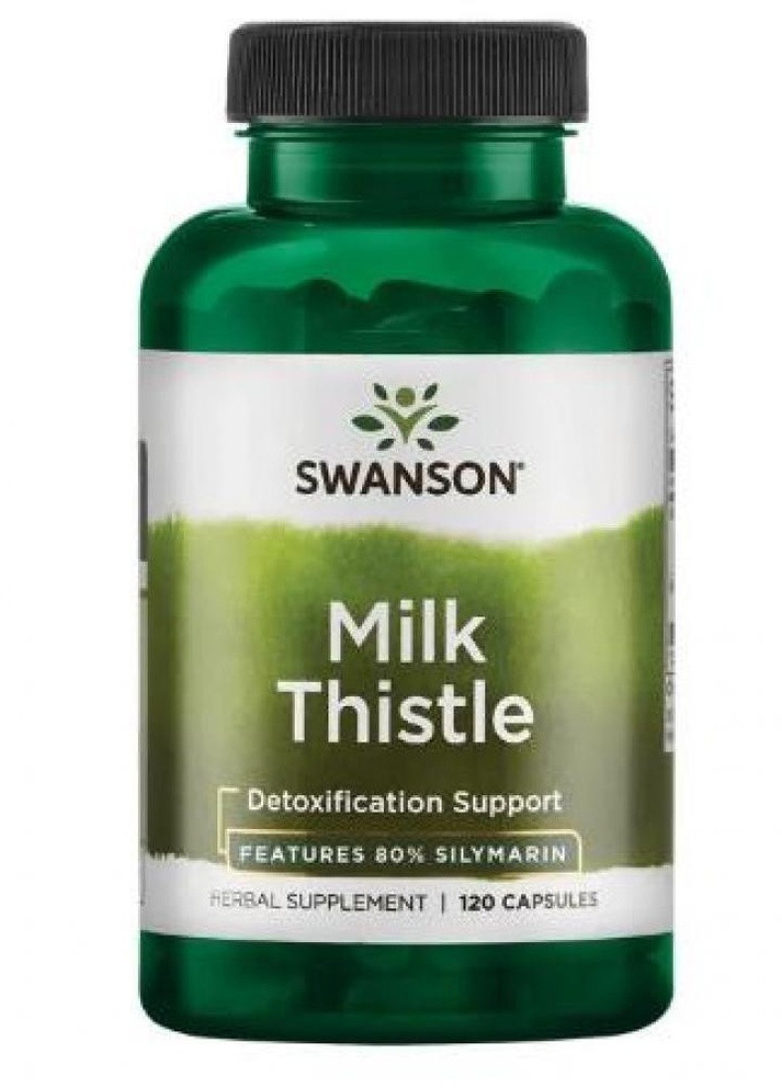 Расторопша пятнистая Milk Thistle 120 Caps Swanson (232599981)
