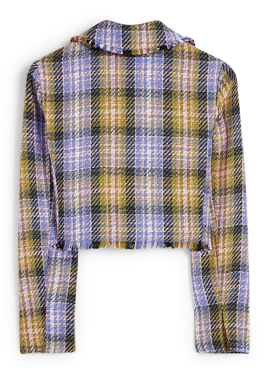 Цветной женский жакет C&A в клеточку - демисезонный