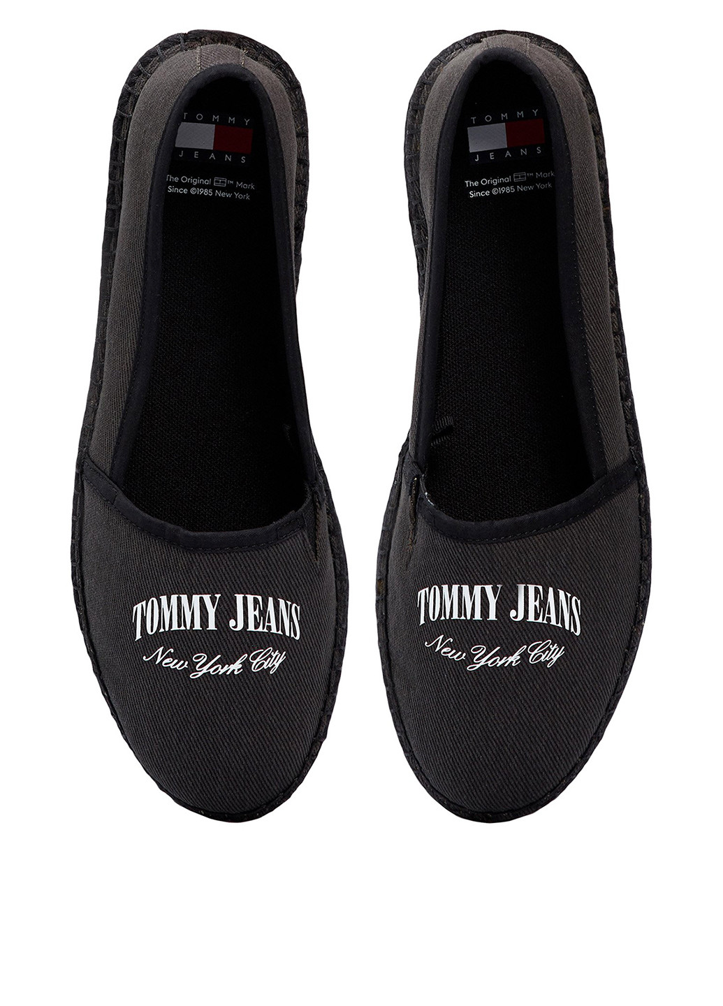 Чёрные эспадрильи Tommy Jeans логотип джут (307091549)
