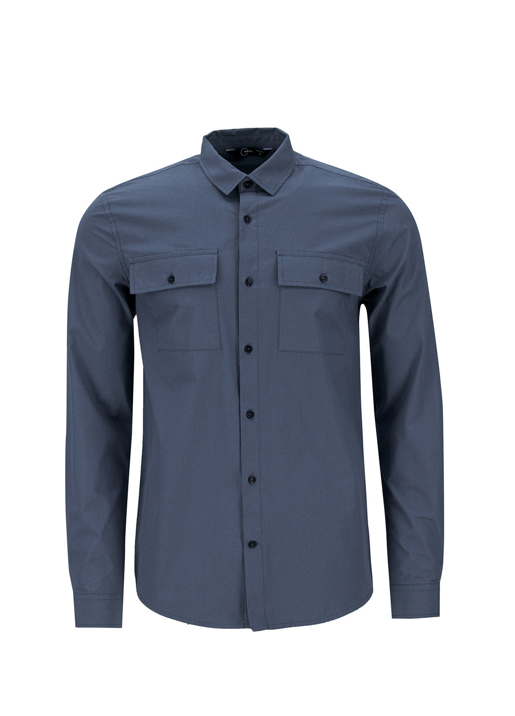 Темно-синяя кэжуал рубашка DeFacto