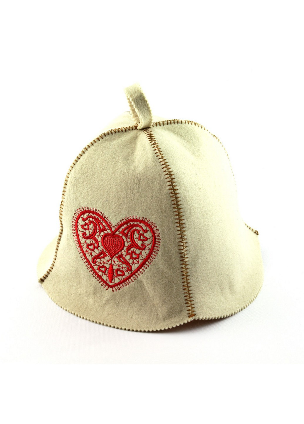 Шапка для сауни "Серце з візерунком" Універсальний Luxyart (254456016)