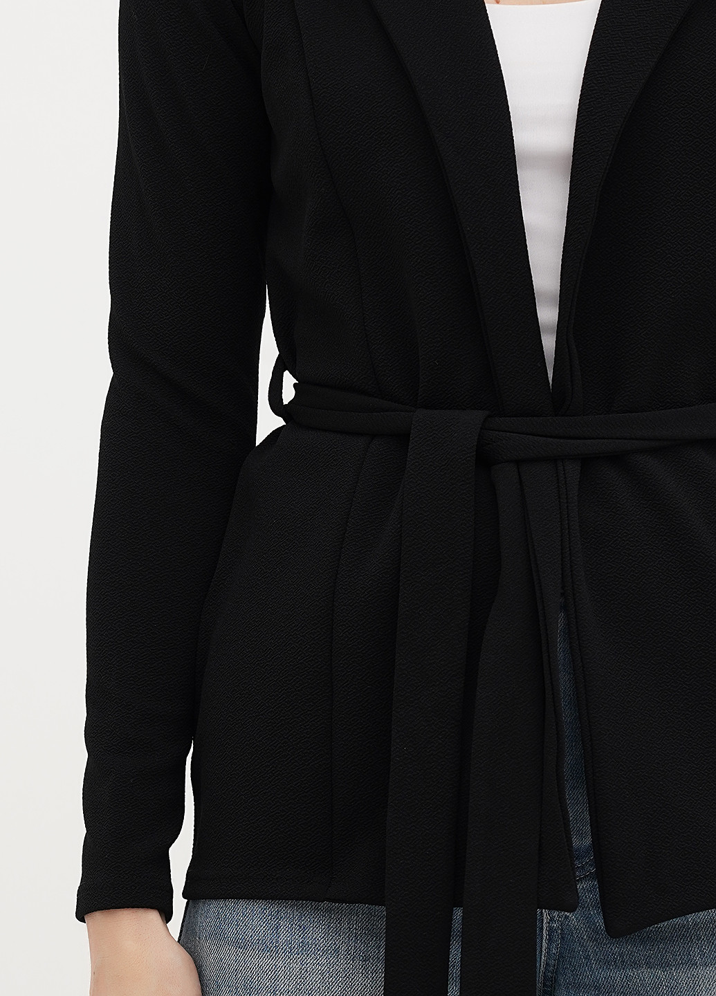 Черный женский жакет PrettyLittleThing однотонный - демисезонный