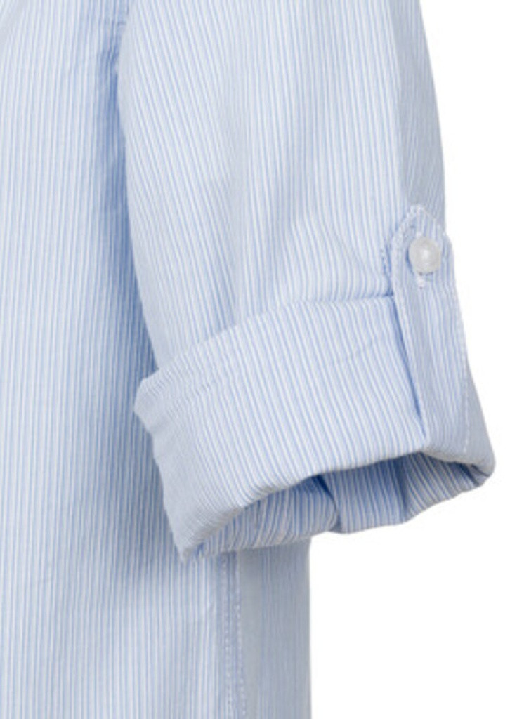 Голубой кэжуал рубашка в полоску Endo