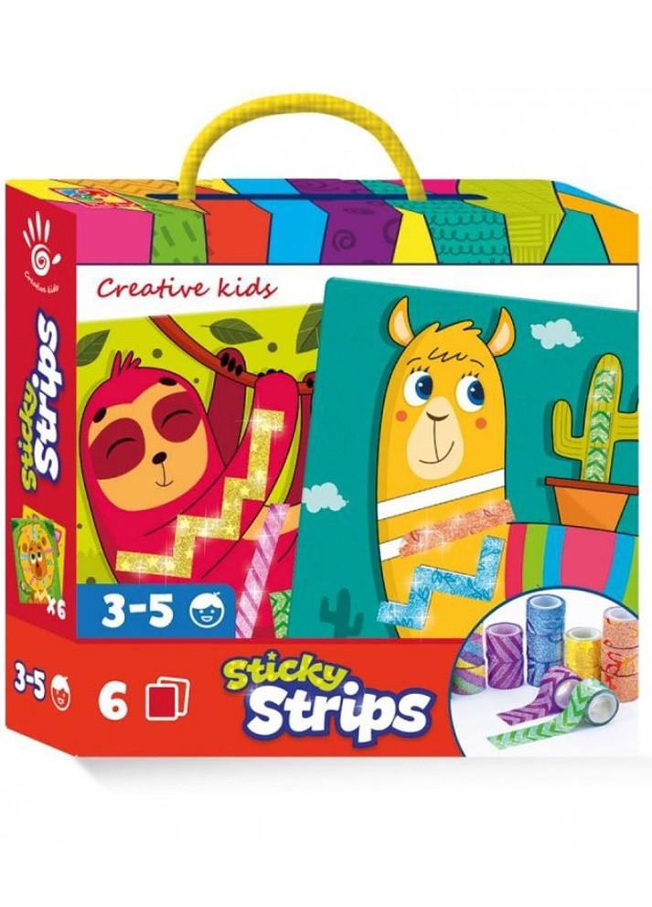 Набор для творчества "Sticky strips. Лама" Vladi toys (255678744)