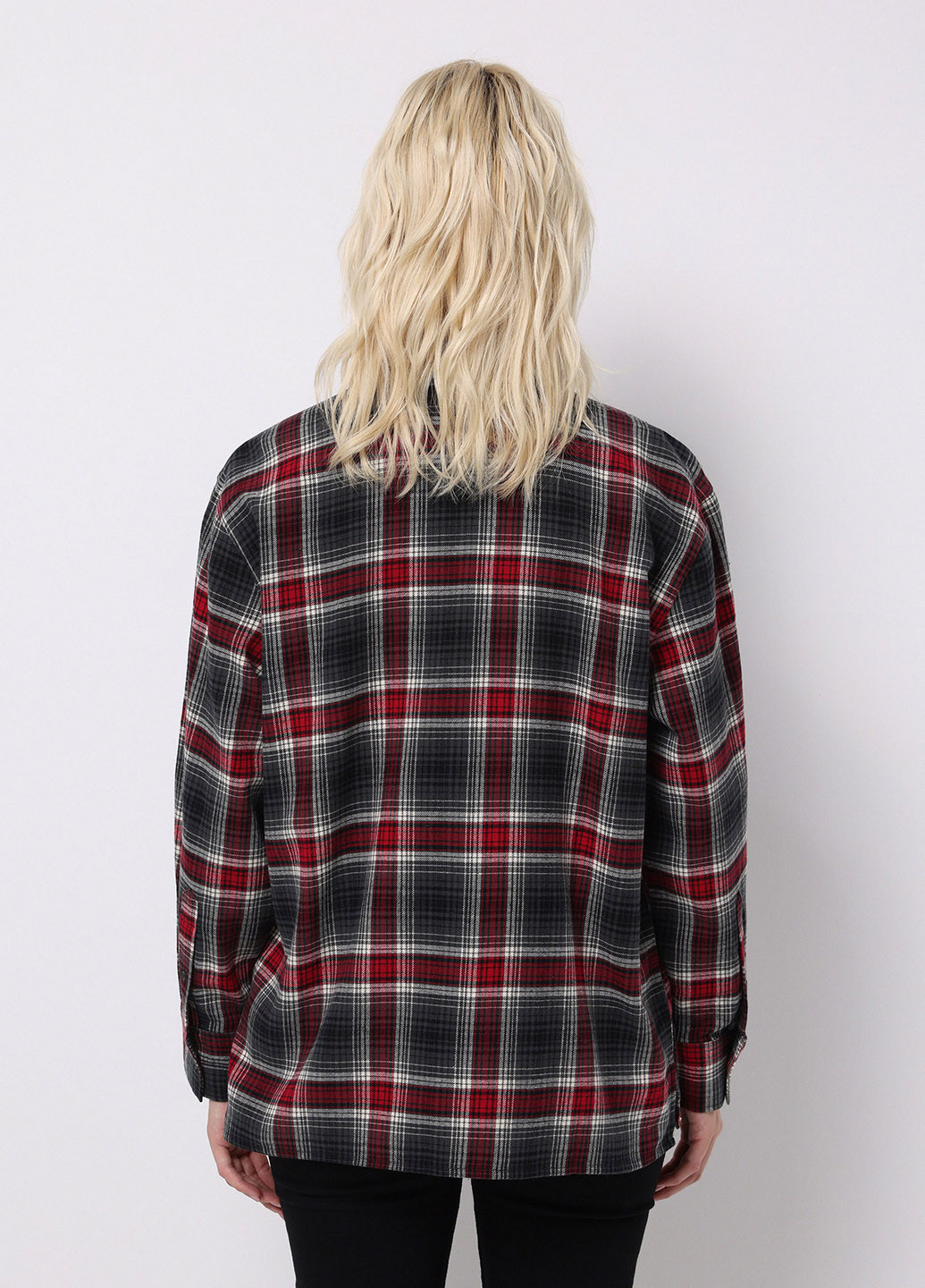 Темно-серая кэжуал рубашка в клетку Colin's