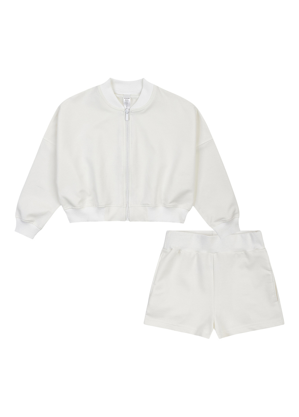 Молочний демісезонний комплект (бомбер, шорти) Garnamama