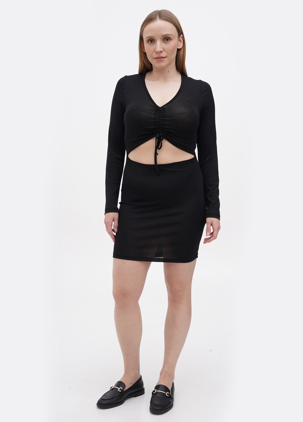 Черное кэжуал платье New Girl Order однотонное